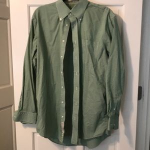 Men’s Nordstrom green gingham button down